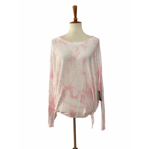 CLOTH By Design Womens As You Wish Tunic Sweater Shirt Tie Dye Pink L Large - Picture 1 of 9